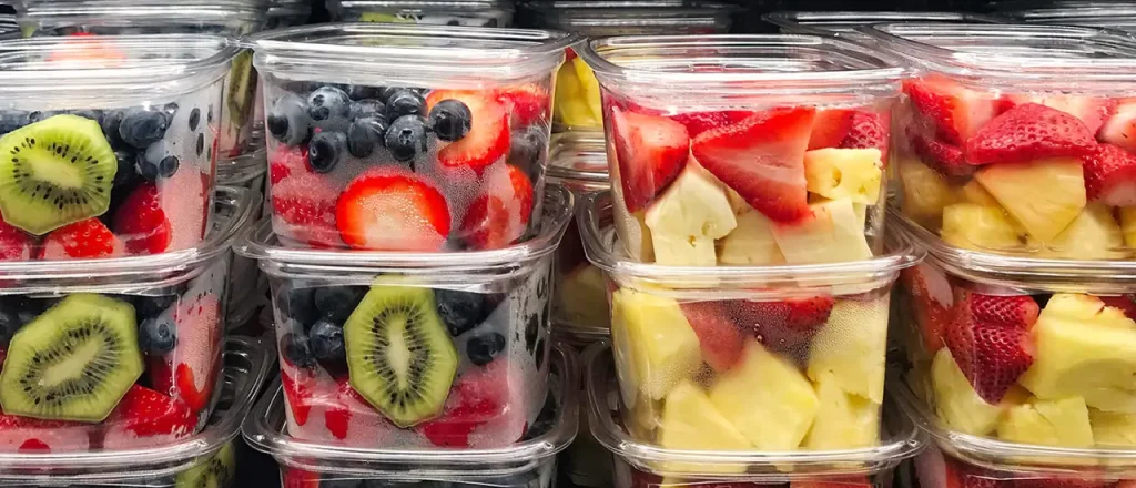 packages of fresh-cut fruit in our produce section.